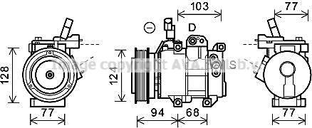 Prasco HYK318 - Kompresor, klima-Uređaj www.molydon.hr