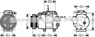 Prasco HYK240 - Kompresor, klima-Uređaj www.molydon.hr