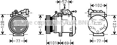 Prasco HYK208 - Kompresor, klima-Uređaj www.molydon.hr