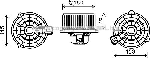 Prasco KA8243 - Elektromotor, ventilator kabine/unutrasnjeg prostora www.molydon.hr