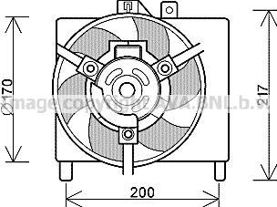 Prasco MC7504 - Ventilator, hladjenje motora www.molydon.hr