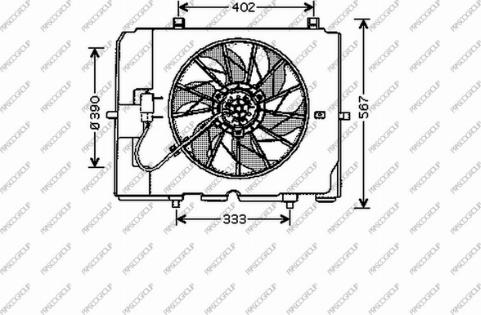 Prasco ME035F001 - Ventilator, hladjenje motora www.molydon.hr