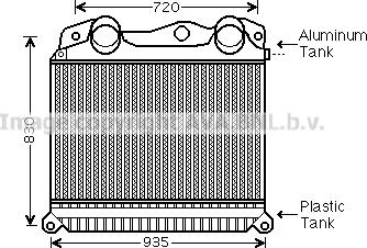 Prasco MN4055 - Intercooler, hladnjak www.molydon.hr