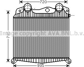 Prasco MN4017 - Intercooler, hladnjak www.molydon.hr