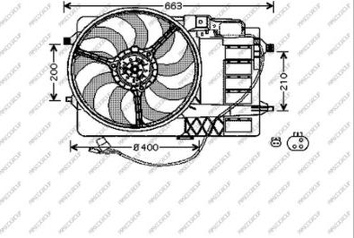 Prasco MN304F001 - Ventilator, hladjenje motora www.molydon.hr