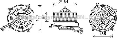 Prasco MS8674 - Elektromotor, ventilator kabine/unutrasnjeg prostora www.molydon.hr