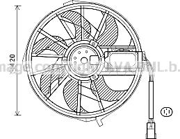 Prasco MS7656 - Ventilator, hladjenje motora www.molydon.hr