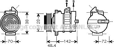 Prasco MSK437 - Kompresor, klima-Uređaj www.molydon.hr