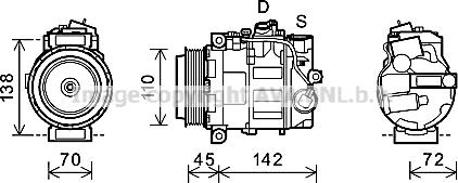 Prasco MSK580 - Kompresor, klima-Uređaj www.molydon.hr