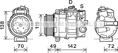 Prasco MSK644 - Kompresor, klima-Uređaj www.molydon.hr