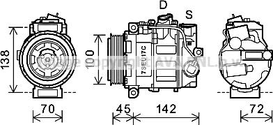 Prasco MSK613 - Kompresor, klima-Uređaj www.molydon.hr