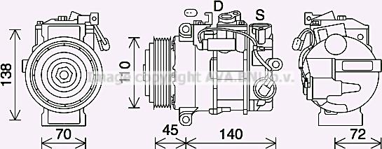 Prasco MSK705 - Kompresor, klima-Uređaj www.molydon.hr