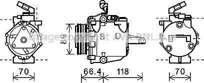 Prasco MTK225 - Kompresor, klima-Uređaj www.molydon.hr