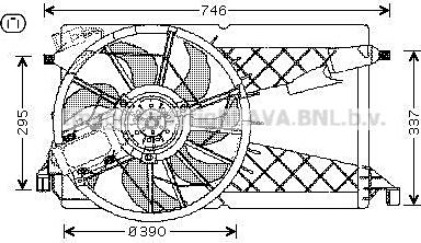 Prasco MZ7530 - Ventilator, hladjenje motora www.molydon.hr