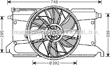 Prasco MZ7538 - Ventilator, hladjenje motora www.molydon.hr