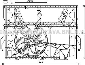 Prasco OL7589 - Ventilator, hladjenje motora www.molydon.hr