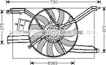 Prasco OL7532 - Ventilator, hladjenje motora www.molydon.hr