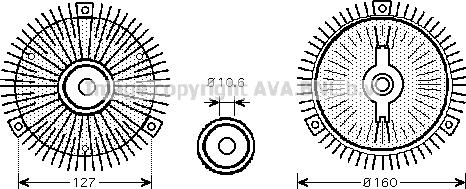 Prasco OLC553 - kvačilo, ventilator hladnjaka www.molydon.hr