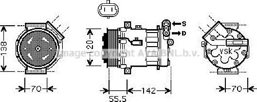 Prasco OLK586 - Kompresor, klima-Uređaj www.molydon.hr