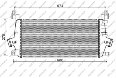 Prasco OP414N001 - Intercooler, hladnjak www.molydon.hr