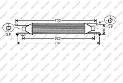 Prasco OP034N001 - Intercooler, hladnjak www.molydon.hr