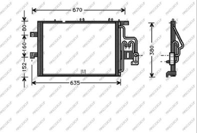 Prasco OP030C002 - Kondenzator, klima-Uređaj www.molydon.hr
