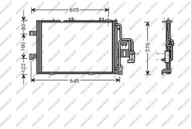 Prasco OP031C004 - Kondenzator, klima-Uređaj www.molydon.hr