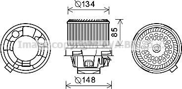 Prasco PE8374 - Elektromotor, ventilator kabine/unutrasnjeg prostora www.molydon.hr