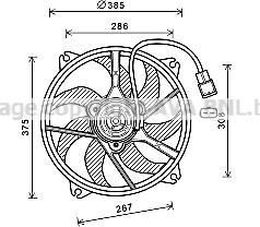 Prasco PE7556 - Ventilator, hladjenje motora www.molydon.hr