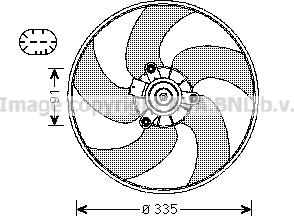 Prasco PE7553 - Ventilator, hladjenje motora www.molydon.hr