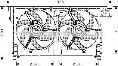 Prasco PE7519 - Ventilator, hladjenje motora www.molydon.hr