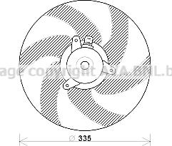 Prasco PE7533 - Ventilator, hladjenje motora www.molydon.hr