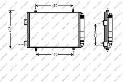 Prasco PG420C003 - Kondenzator, klima-Uređaj www.molydon.hr