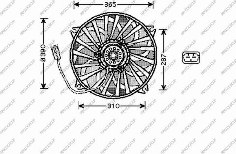 Prasco PG059F002 - Ventilator, hladjenje motora www.molydon.hr