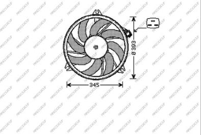 Prasco PG009F004 - Ventilator, hladjenje motora www.molydon.hr