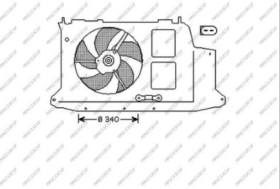 Prasco PG009F006 - Ventilator, hladjenje motora www.molydon.hr