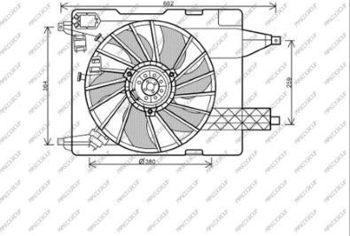 Prasco RN032F001 - Ventilator, hladjenje motora www.molydon.hr