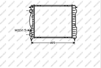 Prasco RN023R013 - Hladnjak, hladjenje motora www.molydon.hr