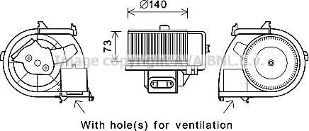 Prasco RT8594 - Elektromotor, ventilator kabine/unutrasnjeg prostora www.molydon.hr