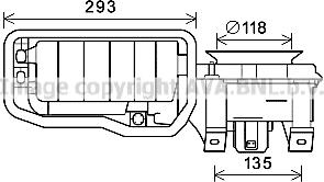 Prasco RT8596 - Elektromotor, ventilator kabine/unutrasnjeg prostora www.molydon.hr