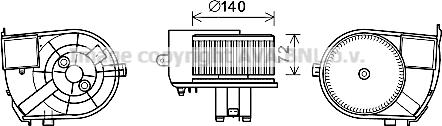 Prasco RT8590 - Elektromotor, ventilator kabine/unutrasnjeg prostora www.molydon.hr