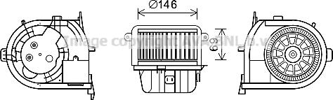 Prasco RT8591 - Elektromotor, ventilator kabine/unutrasnjeg prostora www.molydon.hr