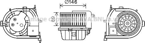 Prasco RT8592 - Elektromotor, ventilator kabine/unutrasnjeg prostora www.molydon.hr