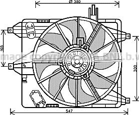 Prasco RT7544 - Ventilator, hladjenje motora www.molydon.hr