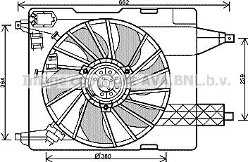 Prasco RT7539 - Ventilator, hladjenje motora www.molydon.hr