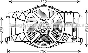 Prasco RT7533 - Ventilator, hladjenje motora www.molydon.hr