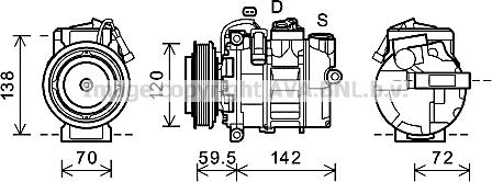 Prasco RTK494 - Kompresor, klima-Uređaj www.molydon.hr