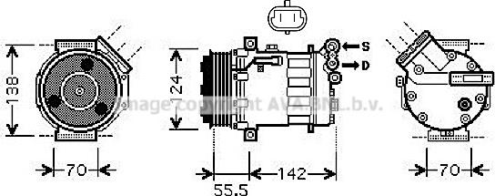 Prasco SBK069 - Kompresor, klima-Uređaj www.molydon.hr