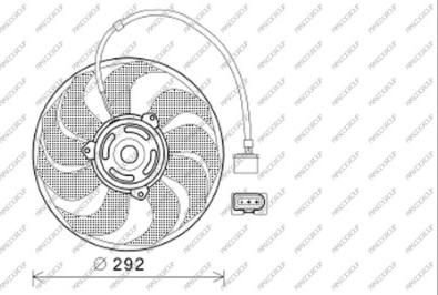 Prasco ST033F005 - Ventilator, hladjenje motora www.molydon.hr