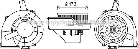 Prasco ST8046 - Elektromotor, ventilator kabine/unutrasnjeg prostora www.molydon.hr